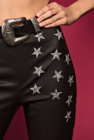 Pantalón polipiel estrellas - Natalia Però