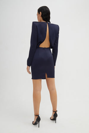 VESTIDO SATÈN CORDÒN JOYA - Natalia Però